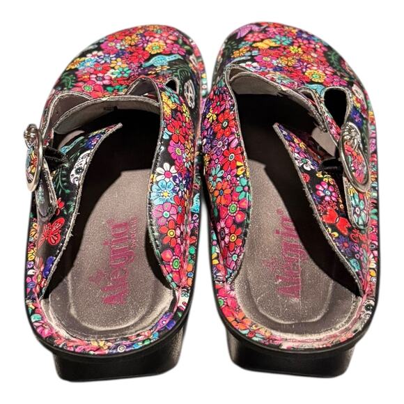 Alegria Women's Classic Loretta Leather Clog 8-8.5 M US Ofrenda Print Nursing - Picture 8 of 11